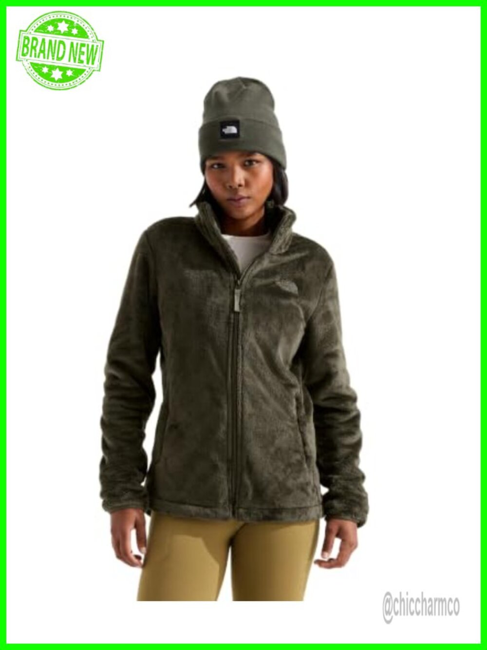 Women's Osito Full Zip Fleece Jacket Recycled Polyester Lightweight Warm